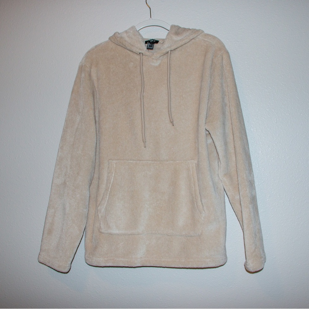 S Cream Teddy Bear Hoodie from Forever21